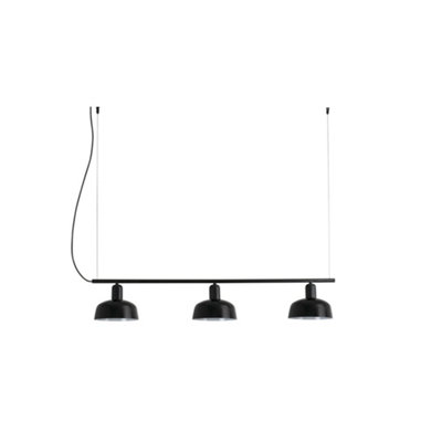 Luminosa Lighting Luminosa Tatawin Lineal Small Black Lineal Dome Pendant Lamp from B&Q
