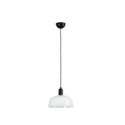 Luminosa Lighting Luminosa Tatawin Medium White Dome Pendant Lamp from B&Q