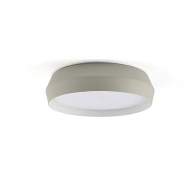 Luminosa Lighting Luminosa Shoku 350 GreyWhite Wall / Ceiling Lamp 24W 2700K from B&Q