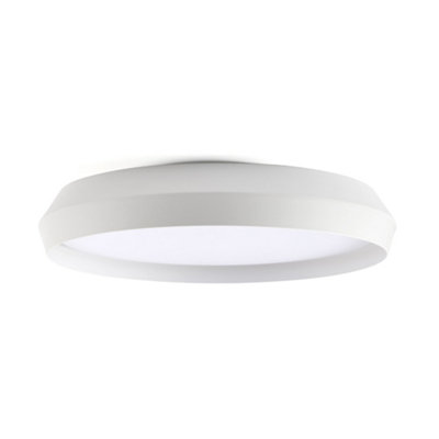 B&Q -  Luminosa Shoku 600 WhiteWhite Wall / Ceiling Lamp 40W 2700K