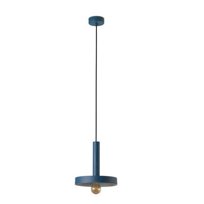 B&Q -  Luminosa Whizz Dome Pendant Ceiling Light Blue