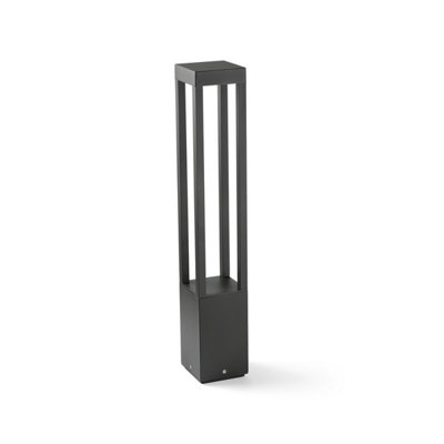 Luminosa Lighting Luminosa Agra 65Cm Outdoor Bollard Dark Grey 2700K Ip55 from B&Q