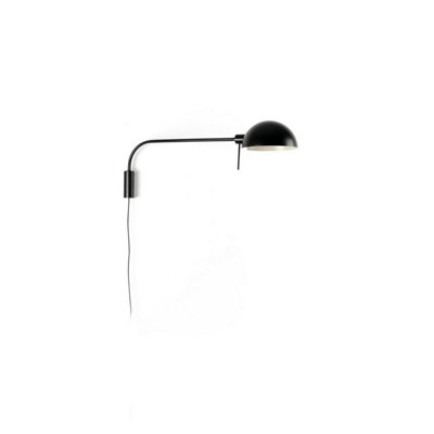 Luminosa Lighting Luminosa Dominica Extra Large Dome Wall Lamp Matt Black from B&Q