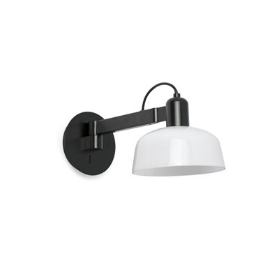 Luminosa Lighting Luminosa Tatawin Dome Wall Lamp Opal from B&Q
