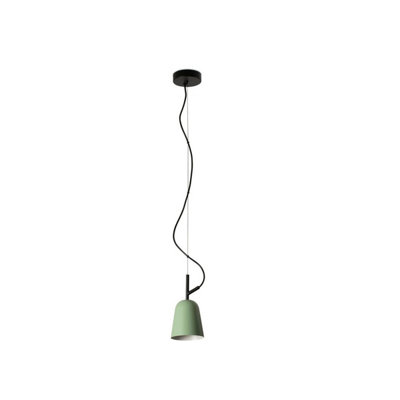 Luminosa Lighting Luminosa Studio 11Cm Dome Pendant Ceiling Light Matt Green from B&Q