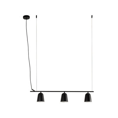 Luminosa Lighting Luminosa Studio 3 Light Bar Pendant Ceiling Light Matt Black from B&Q