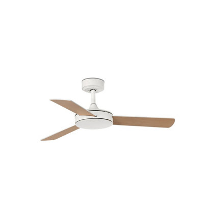 B&Q -  Luminosa Mini Mallorca Small WhiteMaple Dc Ceiling Fan 6 Speed