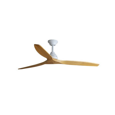 B&Q -  Luminosa Alo Large WhiteWood Dc Ceiling Fan 6 Speed