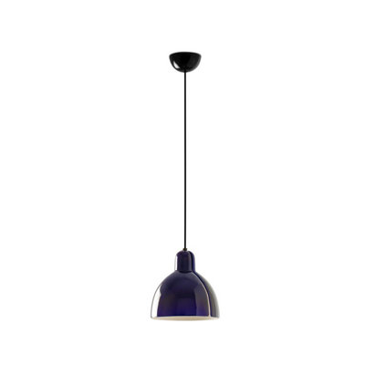 Luminosa Lighting Luminosa Venice 20Cm Dome Pendant Ceiling Light Blue from B&Q