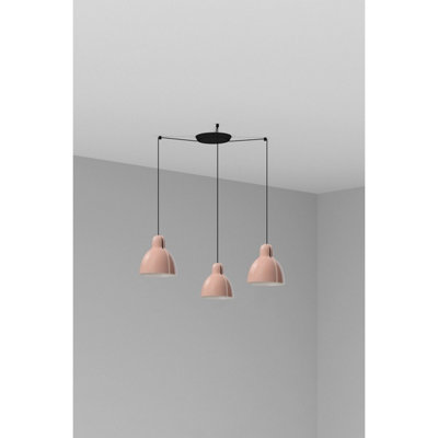 Luminosa Lighting Luminosa Venice 3 Light Cluster Pendant Ceiling Light Pink
