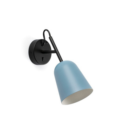 Luminosa Lighting Luminosa Studio Single Spotlight Matt BlackBlue from B&Q