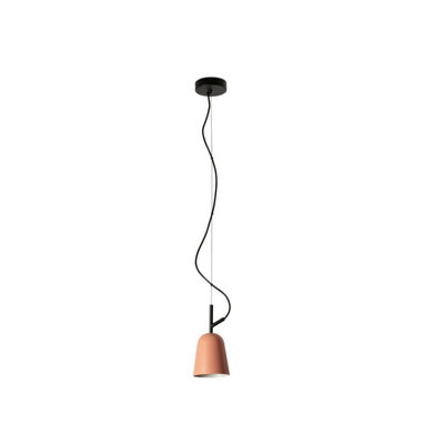 Luminosa Lighting Luminosa Studio 11Cm Dome Pendant Ceiling Light Matt BlackPink from B&Q