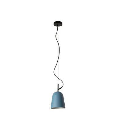 Luminosa Lighting Luminosa Studio 16Cm Dome Pendant Ceiling Light Matt BlackBlue from B&Q