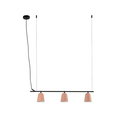 Luminosa Lighting Light/Black Luminosa Ing Luminosa Studio Bar Pendant Ceiling Matt Pink Size 3
