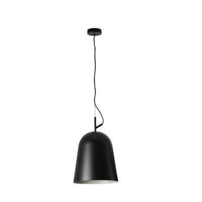 Luminosa Lighting Luminosa Studio 29Cm Dome Pendant Ceiling Light Matt Black from B&Q