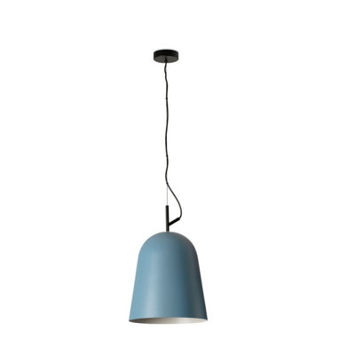 Luminosa Lighting Luminosa Studio 29Cm Dome Pendant Ceiling Light Blue from B&Q