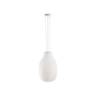 Luminosa Lighting Luminosa Isabelle 31Cm Globe Pendant Ceiling Light Matt White from B&Q