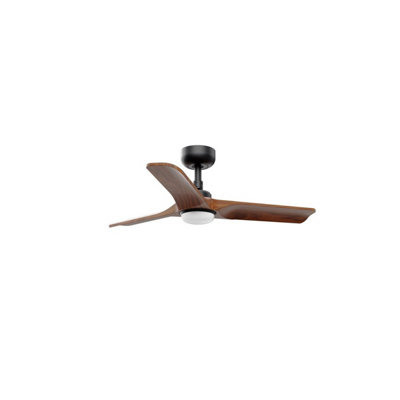 Luminosa Lighting Luminosa Heywood Small Led WhiteLight Wood Dc Ceiling Fan 6 Speed from B&Q