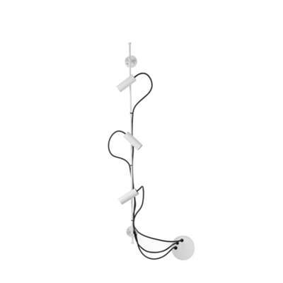 Luminosa Lighting Luminosa Clap Linear Wall 3X6W Outdoor Spotlight White Ip65 3000K from B&Q
