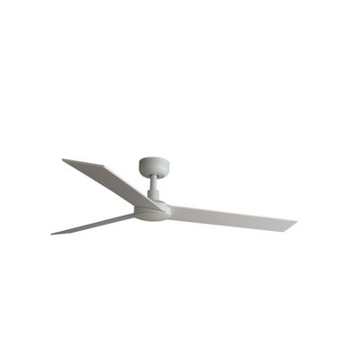 Luminosa Lighting White Luminosa Rudder Ash Dc Ceiling Fan 6 Speed Large