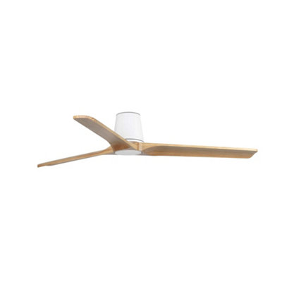 B&Q -  Luminosa Heypine Large 3 Blade Ceiling Fan Matt WhitePine