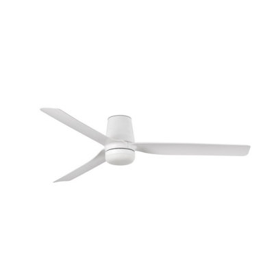 Luminosa Lighting White Luminosa Punt Tub Led Dc Ceiling Fan 6 Speed Medium