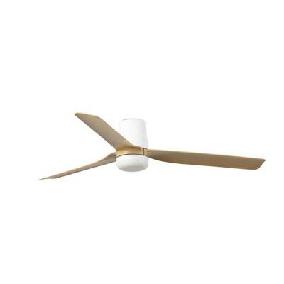 Luminosa Lighting Luminosa Punt Tub Medium Led WhiteLight Wood Dc Ceiling Fan 6 Speed from B&Q