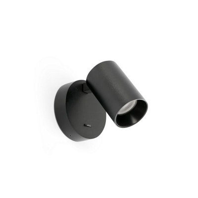 Luminosa Lighting Luminosa Stan Single Spotlight Matt Black from B&Q