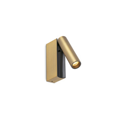 Luminosa Lighting Luminosa Cronos Reading Wall Light Bronze 2700K from B&Q
