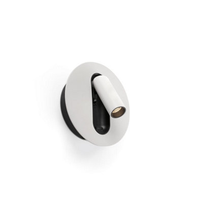 B&Q -  Luminosa Timit Reading Wall Light Matt White 2700K
