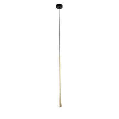Luminosa Lighting Luminosa Diana 60 Integrated Led Pendant Ceiling Light Satin Gold 2700K from B&Q
