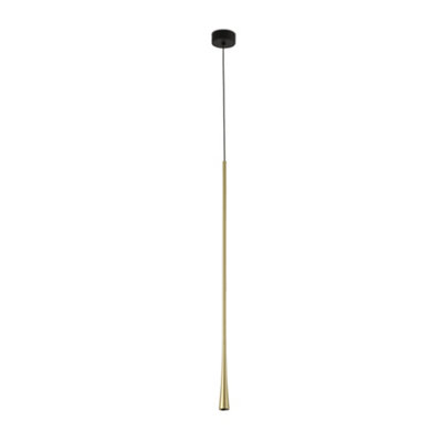 Luminosa Lighting Luminosa Diana 80 Integrated Led Pendant Ceiling Light Satin Gold 2700K from B&Q