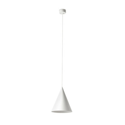 Luminosa Lighting Luminosa Lina Dome Pendant Ceiling Light White 2700K from B&Q
