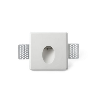 Luminosa Lighting Luminosa Tuk Plaster Recessed Wall Lamp White 2700K from B&Q