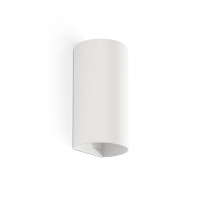 Luminosa Lighting Luminosa Sole Round Up & Down Wall Lamp White 2X Gu10 from B&Q