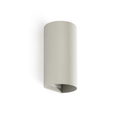 Luminosa Lighting Luminosa Sole Round Up & Down Wall Lamp Grey 2X Gu10 from B&Q