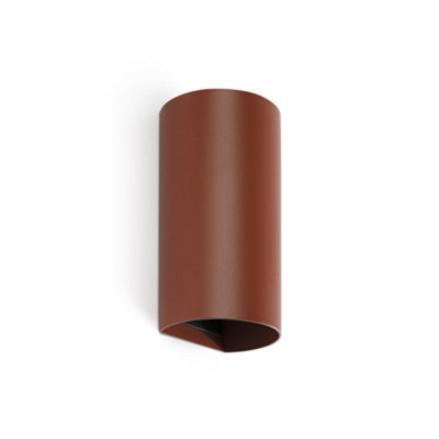 Luminosa Lighting Luminosa Sole Round Up & Down Wall Lamp Terracotta 2X Gu10 from B&Q
