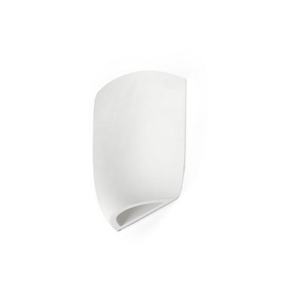 Luminosa Lighting Luminosa Kappu 16Cm Plaster Wall Lamp White 1X E14 from B&Q