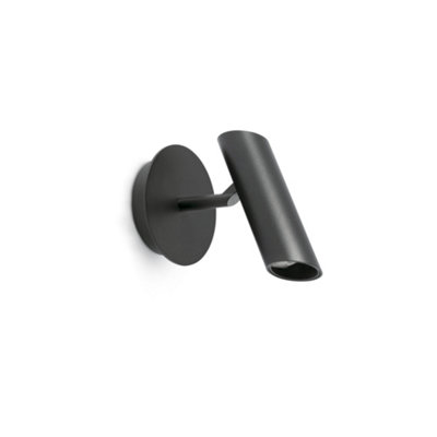B&Q -  Luminosa Leo Single Spotlight Matt Black 2700K