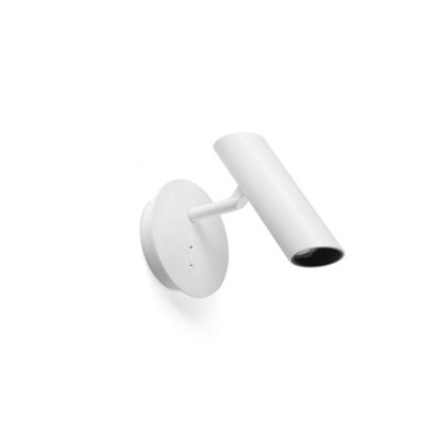 B&Q -  Luminosa Leo Reading Wall Light Matt White 2700K