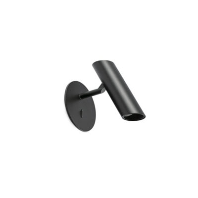 B&Q -  Luminosa Leo Reading Wall Light Matt Black 2700K