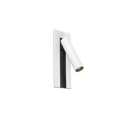 B&Q -  Luminosa Gabo Usb C Reading Wall Light White 2700K