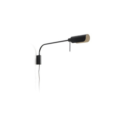 Luminosa Lighting Luminosa Martinica Xl Reading Wall Light Black 1X E27 from B&Q