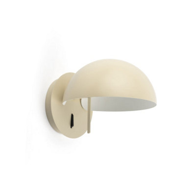 B&Q -  Luminosa Matilda Dome Wall Lamp Beige 1X E14