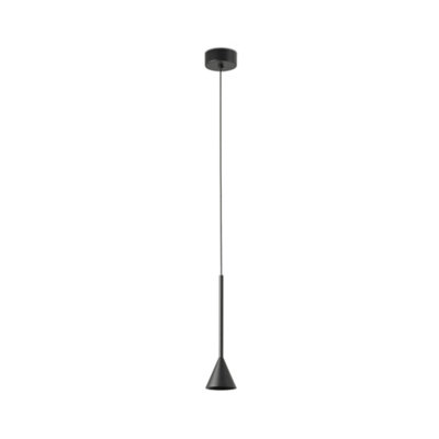 B&Q -  Luminosa Anna Slim Pendant Ceiling Light Black 2700K
