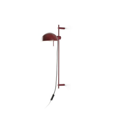 Luminosa Lighting Luminosa Matilda Adjustable Dome Wall Lamp Garnet 1X E14 from B&Q
