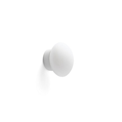 Luminosa Lighting Luminosa Nubo 12Cm Globe Wall Lights Matt WhiteOpal Ip44 2700K from B&Q