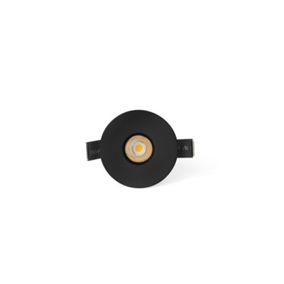 Luminosa Lighting Luminosa Lox Trimless Recessed Downlight Black 3000K from B&Q