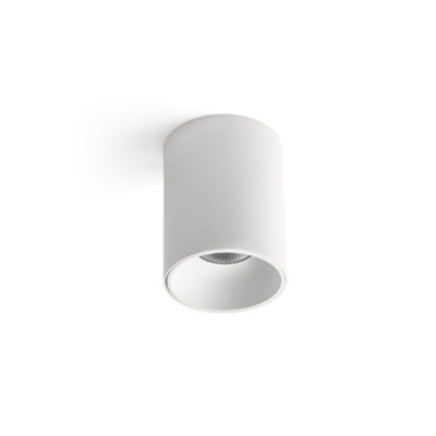 Luminosa Lighting Luminosa Rol 30W Surface Mounted Downlight Black Matt White 2700K from B&Q