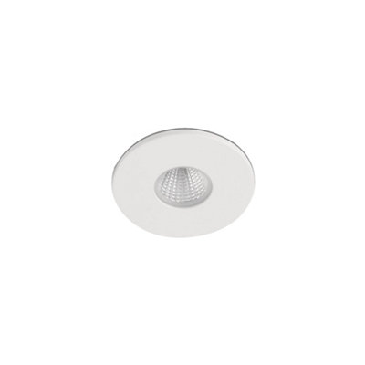Luminosa Lighting Luminosa Tast Round Recessed Downlight Matt White Ip65 2700K from B&Q